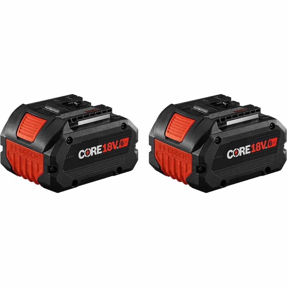 Bosch GBA18V60-2PK CORE18V 6 Ah High Power Battery, 2-Pack