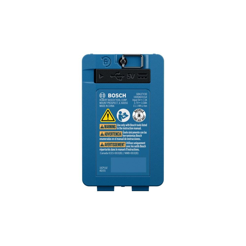 Bosch GBA37V30 3.7V Lithium-Ion 3.0 Ah Battery - 3