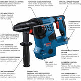 Bosch GBH18V-28CN 18V 1-1/8 SDS-plus Bulldog Rotary Hammer (Bare Tool) - 2