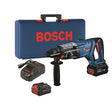 Bosch GBH18V-28DCK24 18V Brushless Connected-Ready SDS-plus Bulldog 1-1/8 In. Rotary Hammer Kit with (2) CORE18V 8.0 Ah PROFACTOR Performance Batteries