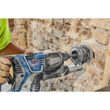 Bosch GBH18V-28DCK24 18V Brushless Connected-Ready SDS-plus Bulldog 1-1/8 In. Rotary Hammer Kit with (2) CORE18V 8.0 Ah PROFACTOR Performance Batteries - 17