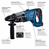 Bosch GBH18V-28DCN 18V Brushless Connected-Ready SDS-plus Bulldog 1-1/8" Rotary Hammer (Bare Tool) - 2