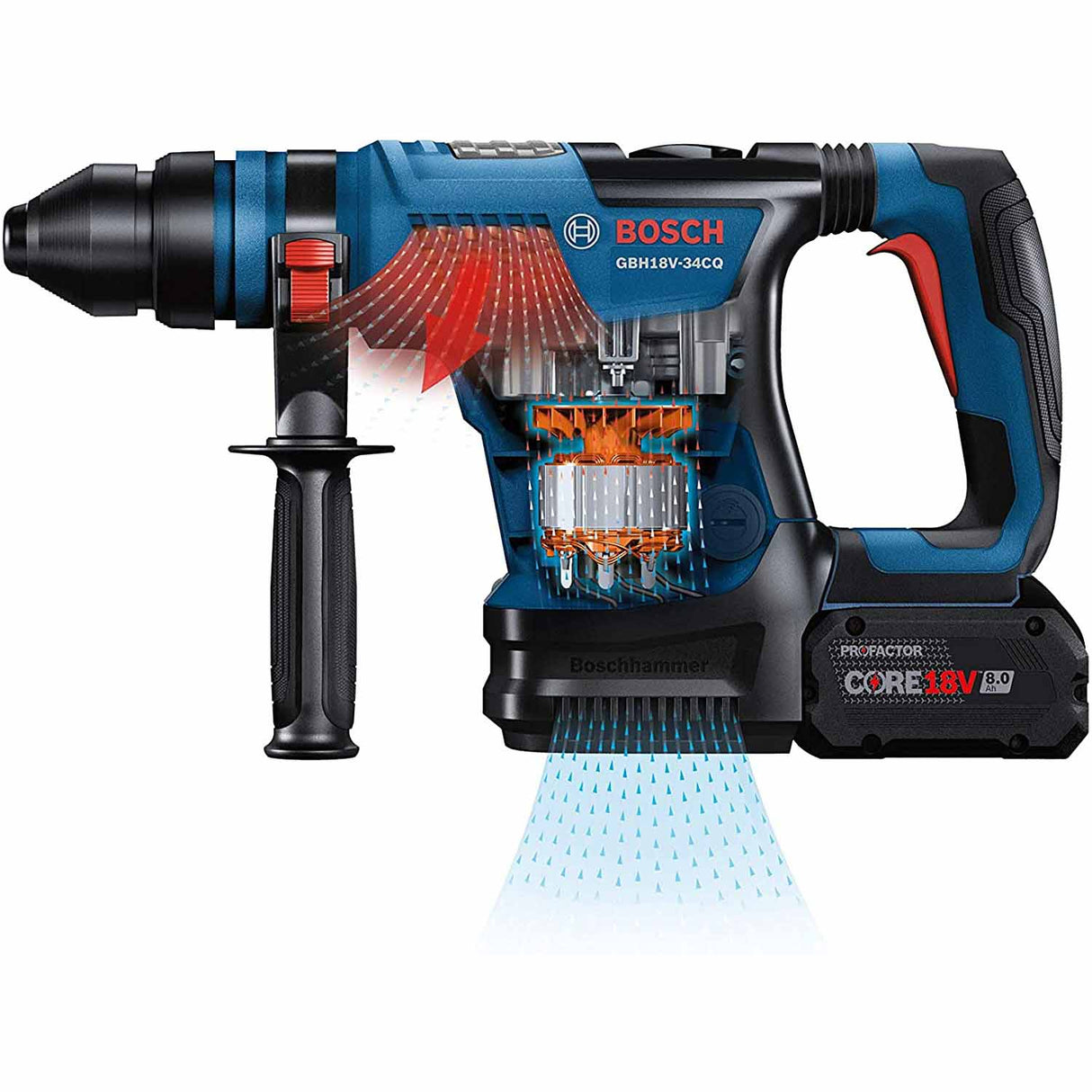 Bosch GBH18V-34CQN Profactor 18V SDS-plus 1-1/4 In. Rotary Hammer (Bare Tool) - 5