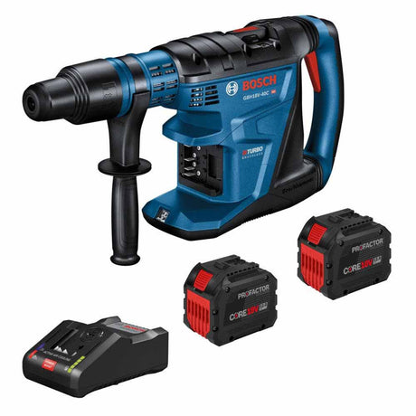 Bosch GBH18V-40CK27 18V PROFACTOR 1-5/8" SDS-max Rotary Hammer w/ (2) 12.0 Ah CORE Exclusive Battery