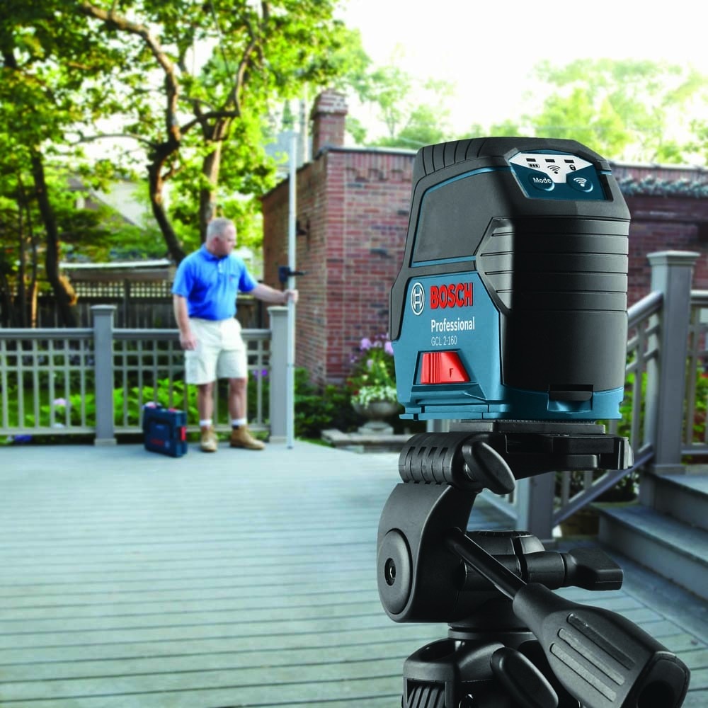Bosch GCL 2-160 Self-Leveling Cross-Line Laser with Plumb Points - 11