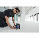 Bosch GCL100-80CG 12V Max Connected Green-Beam Cross-Line Laser w/Plumb Points - 13