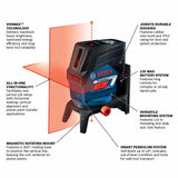 Bosch GCL100-80C 12V Max Connected Cross-Line Laser with Plumb Points - 2