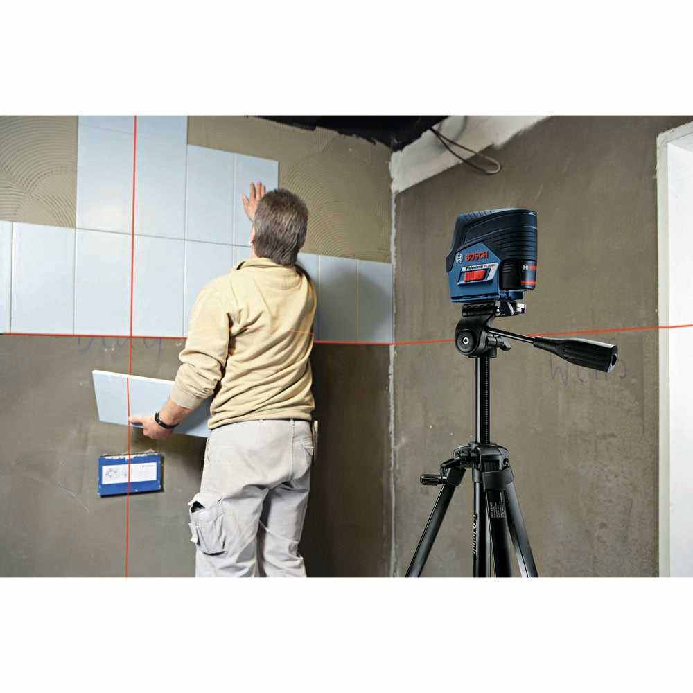 Bosch GCL100-80C 12V Max Connected Cross-Line Laser with Plumb Points - 7