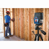 Bosch GCL100-80C 12V Max Connected Cross-Line Laser with Plumb Points - 9