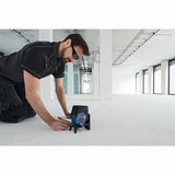 Bosch GCL100-80C 12V Max Connected Cross-Line Laser with Plumb Points - 12