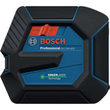 Bosch GCL165-42GL 3.7V Green-Beam Self-Leveling Cross-Line Laser with Plumb Points and Li-Ion Battery - 3