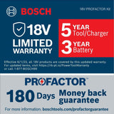 Bosch GCM18V-07SN14 PROFACTOR 18V 7-1/4 In. Single-Bevel Slide Miter Saw Kit with (1) CORE18V 8 Ah High Power Battery - 10