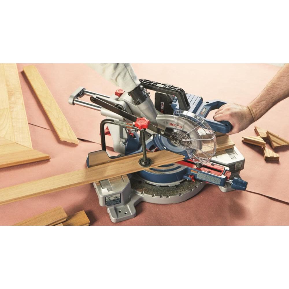 Bosch GCM18V-07SN14 PROFACTOR 18V 7-1/4 In. Single-Bevel Slide Miter Saw Kit with (1) CORE18V 8 Ah High Power Battery - 13