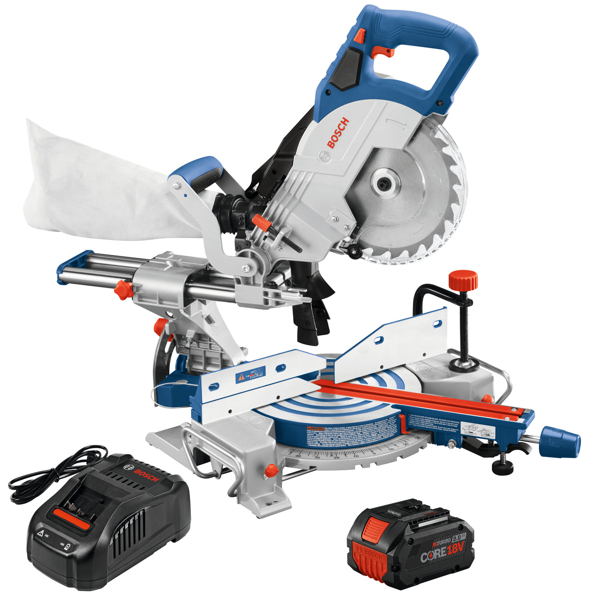 Bosch GCM18V-08N14 18V 8-1/2 In. Single-Bevel Slide Miter Saw Kit