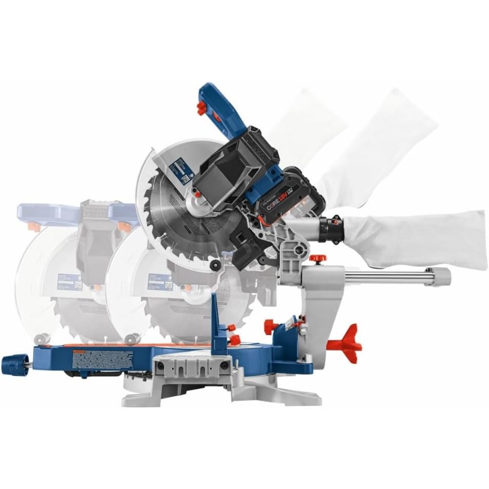 Bosch GCM18V-10SDN14 18V PROFACTOR 10" Slide Miter Saw Kit w/ (1) 8.0 Ah CORE Performance Battery - 5