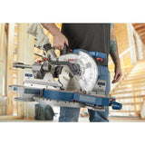 Bosch GCM18V-10SDN14 18V PROFACTOR 10" Slide Miter Saw Kit w/ (1) 8.0 Ah CORE Performance Battery - 7