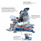 Bosch GCM18V-12SDN14 18V 12" Dual Bevel Sliding Miter Saw Kit with 8 Ah Battery and Charger