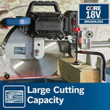 Bosch GCM18V-12SDN14 18V 12" Dual Bevel Sliding Miter Saw Kit with 8 Ah Battery and Charger - 10