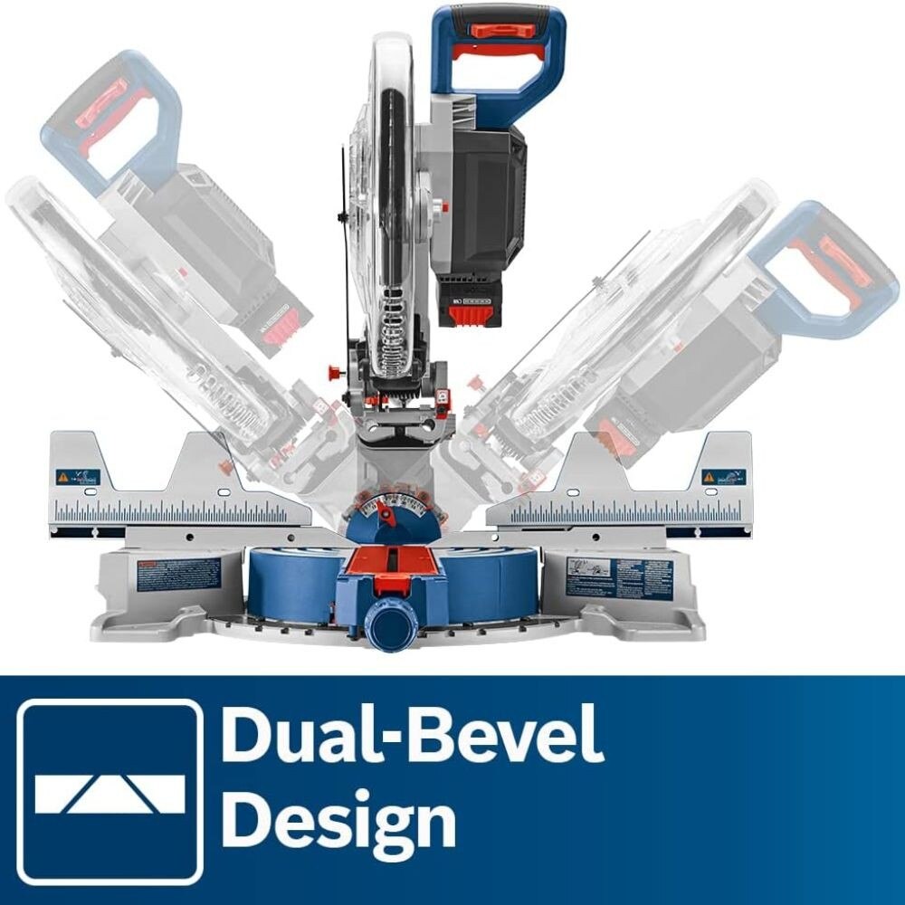 Bosch GCM18V-12SDN14 18V 12" Dual Bevel Sliding Miter Saw Kit with 8 Ah Battery and Charger - 13