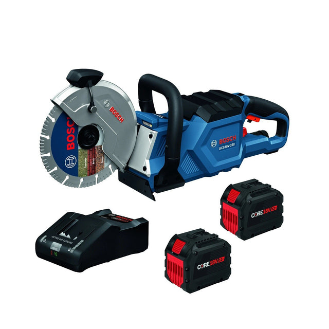 Bosch GCS18V-230N212 18V Brushless 9" Cutoff Saw Kit for Concrete and Metal (2 Batteries)
