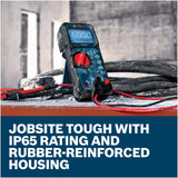 Bosch GDM600-15 True RMS 600V Digital Multimeter with Test Leads (2 AA Batteries Included) - 3