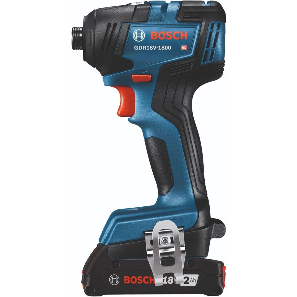 Bosch GDR18V-1800B12 18V Brushless 1/4 In. Hex Impact Driver Kit with (1) 2 Ah Standard Power Battery - 4