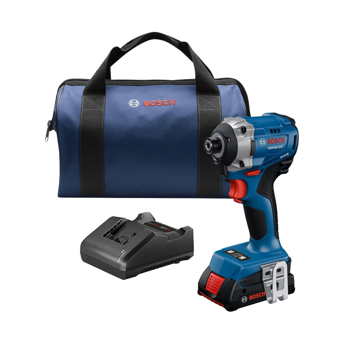 Bosch GDR18V-215B12 18V Brushless 1/4" Hex Impact Driver Kit with Battery, Charger and Carrying Case