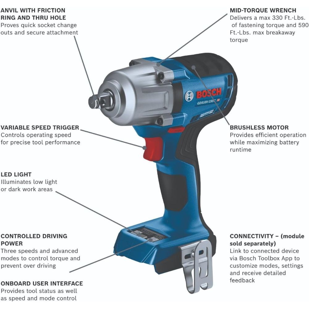 Bosch GDS18V-330CN - 2