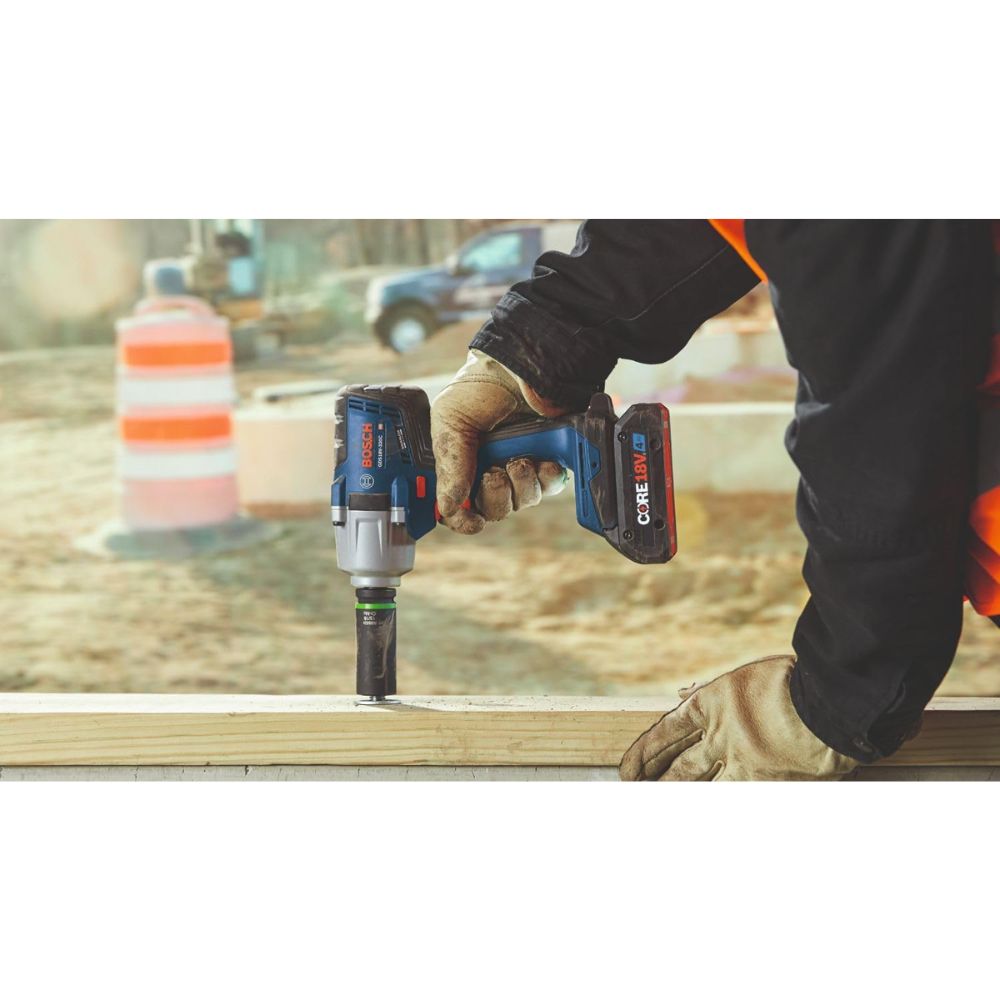 Bosch GDS18V-330CN 18V Brushless Connected-Ready 1/2 In. Mid-Torque Impact Wrench with Friction Ring and Thru-Hole (Bare Tool) - 14