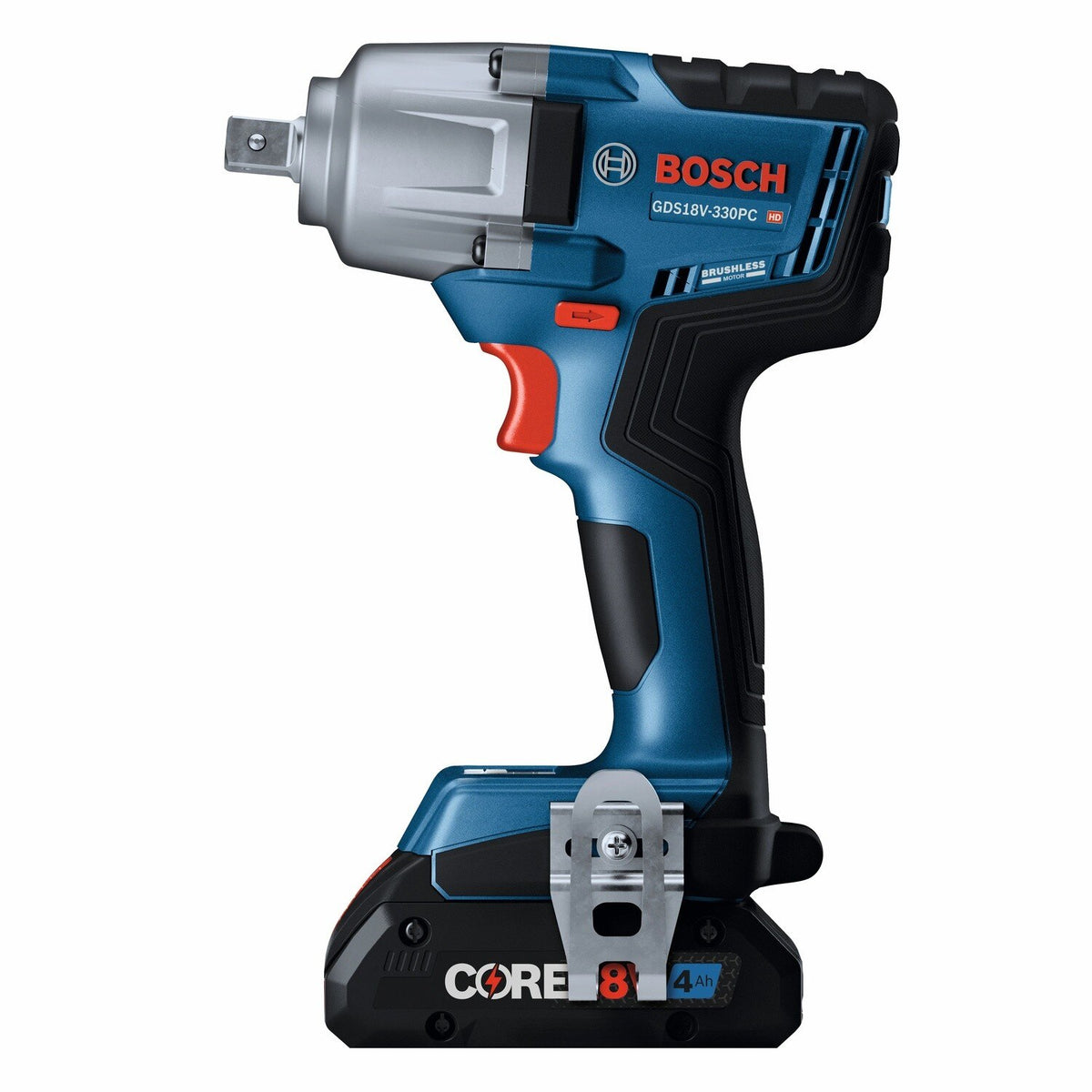 Bosch GDS18V-330PCB25 18V Brushless 1/2" Mid-Torque Impact Wrench Kit with Pin Detent (2 Batteries) - 3