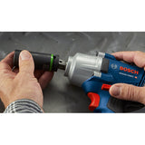 Bosch GDS18V-330PCB25 18V Brushless 1/2" Mid-Torque Impact Wrench Kit with Pin Detent (2 Batteries) - 9