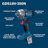 Bosch GDS18V-350N 18V 1/2" Mid Torque Impact Wrench (Bare Tool) - 2
