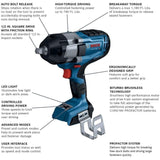 Bosch GDS18V-740CN 18V PROFACTOR Brushless Connected-Ready 1/2" Impact Wrench w/ Friction Ring (Bare Tool) - 2