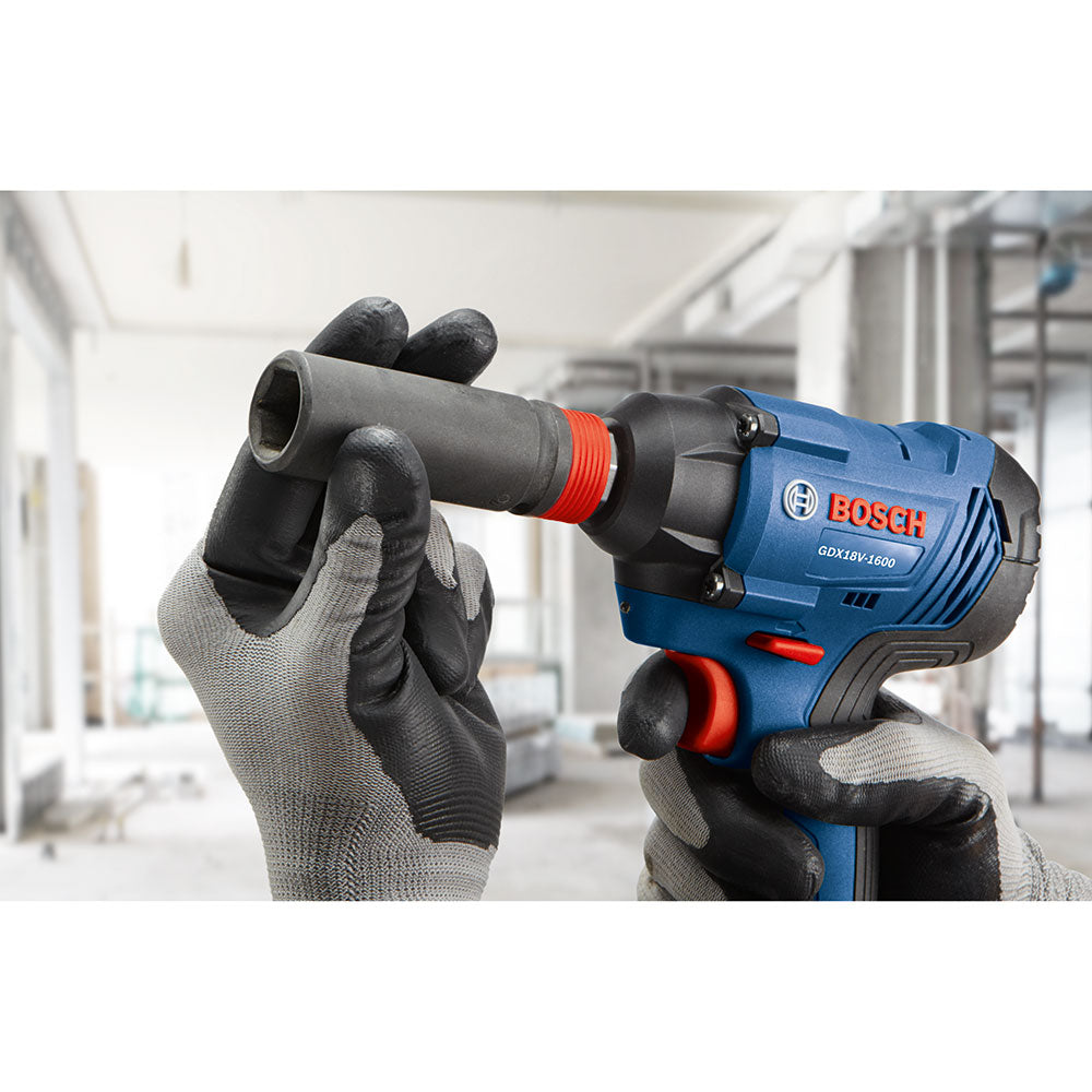 Bosch GDX18V-1600B12 18 V 1/4" and 1/2" Two-In-One Bit/Socket Impact Driver Kit - 4