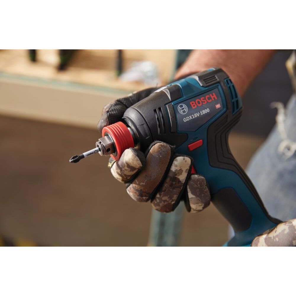 Bosch GDX18V-1800B12 18V Two-In-One 1/4" and 1/2" Bit/Socket Impact Driver/Wrench Kit with 2 Ah Standard Power Battery - 10