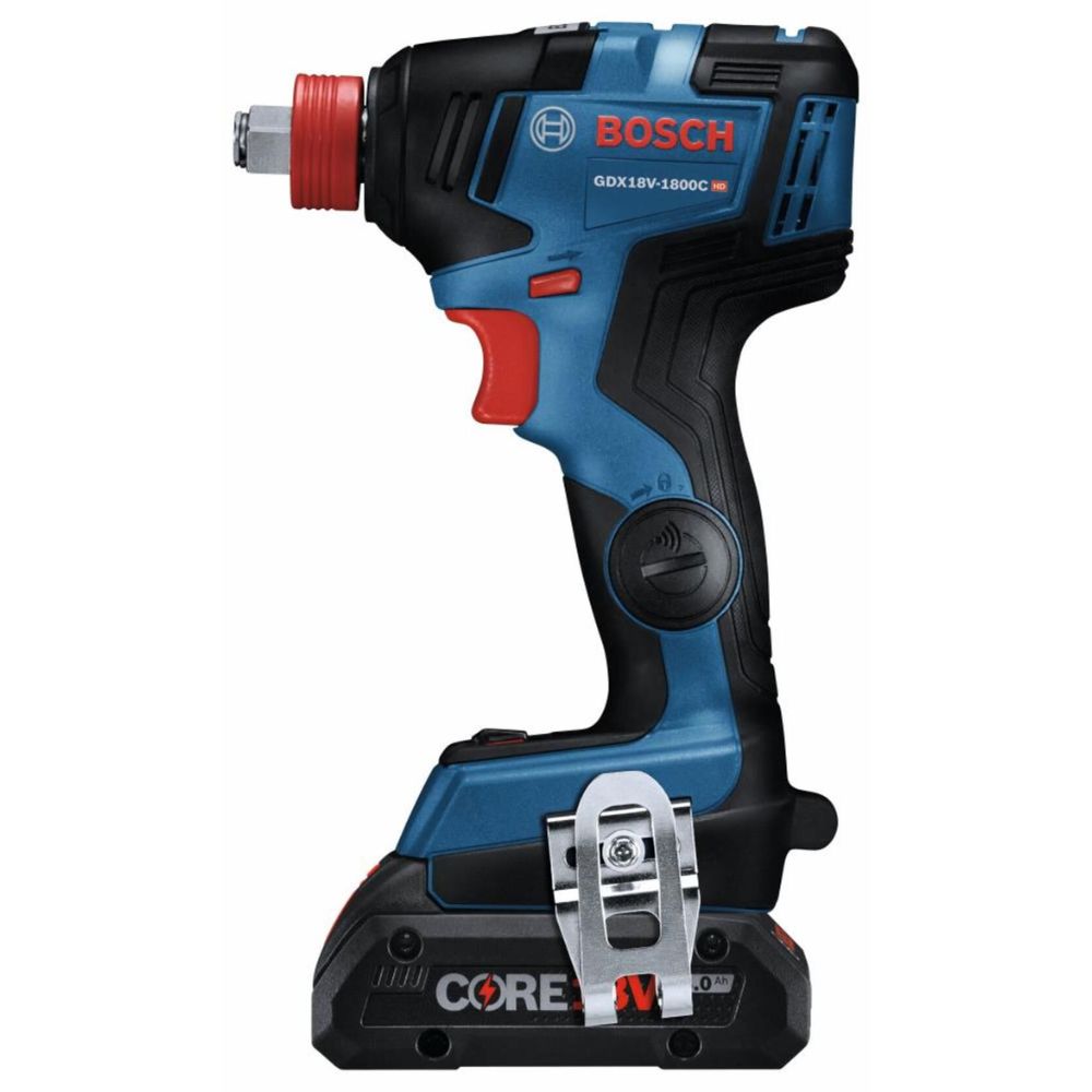 Bosch GDX18V-1800CB15 18V Connected-Ready Two-In-One 1/4 In. and 1/2 In. Bit/Socket Impact Driver/Wrench Kit with (1) CORE18V 4.0 Ah Compact Battery - 5