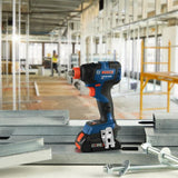 Bosch GDX18V-1800CB15 18V Connected-Ready Two-In-One 1/4 In. and 1/2 In. Bit/Socket Impact Driver/Wrench Kit with (1) CORE18V 4.0 Ah Compact Battery - 7