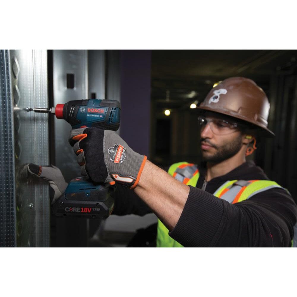 Bosch GDX18V-1800CB15 18V Connected-Ready Two-In-One 1/4 In. and 1/2 In. Bit/Socket Impact Driver/Wrench Kit with (1) CORE18V 4.0 Ah Compact Battery - 8