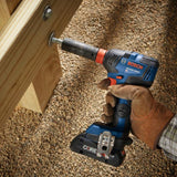 Bosch GDX18V-1800CB15 18V Connected-Ready Two-In-One 1/4 In. and 1/2 In. Bit/Socket Impact Driver/Wrench Kit with (1) CORE18V 4.0 Ah Compact Battery - 11