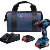 Bosch GDX18V-1800CB25 18V EC Brushless Connected-Ready Freak 1/4 In. and 1/2 In. Two-In-One Bit/Socket Impact Driver Kit with (2) CORE18V 4.0 Ah Compact Batteries