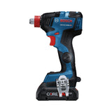 Bosch GDX18V-1800CB25 18V EC Brushless Connected-Ready Freak 1/4 In. and 1/2 In. Two-In-One Bit/Socket Impact Driver Kit with (2) CORE18V 4.0 Ah Compact Batteries - 2