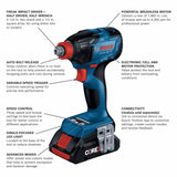 Bosch GDX18V-1860CB15 18V Brushless Advanced Connected-Ready Socket-Ready Impact w/ (1) 4.0 Ah CORE Compact Battery - 2