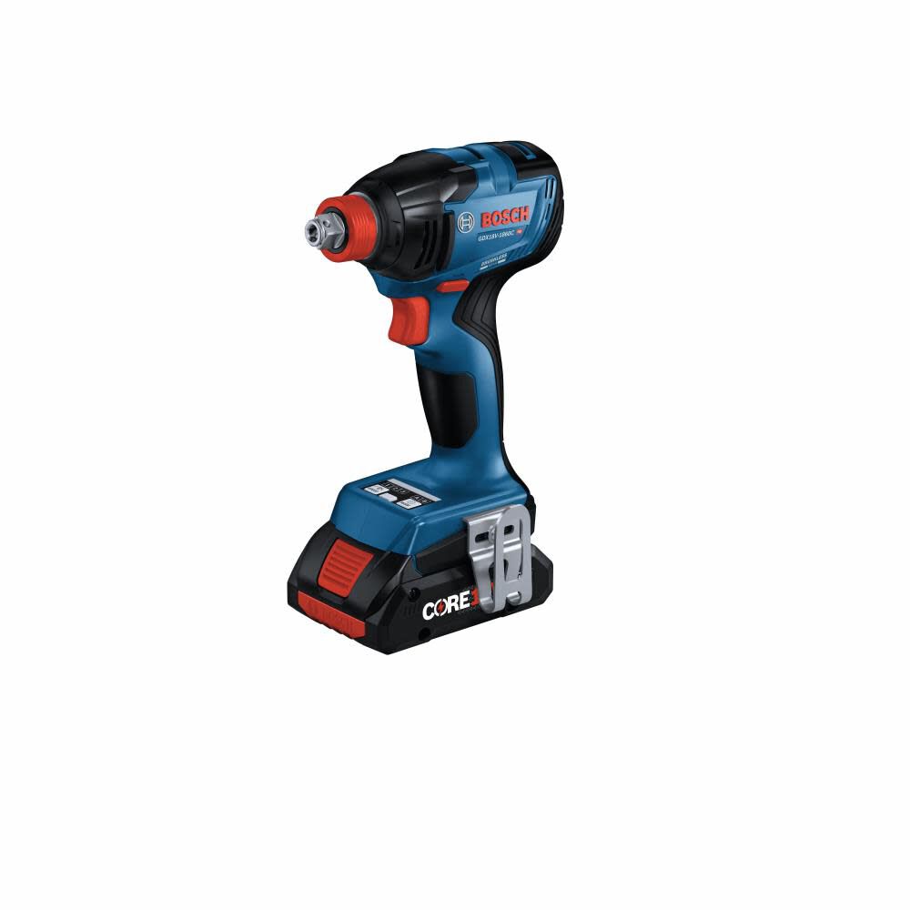 Bosch GDX18V-1860CB15 18V Brushless Advanced Connected-Ready Socket-Ready Impact w/ (1) 4.0 Ah CORE Compact Battery - 3