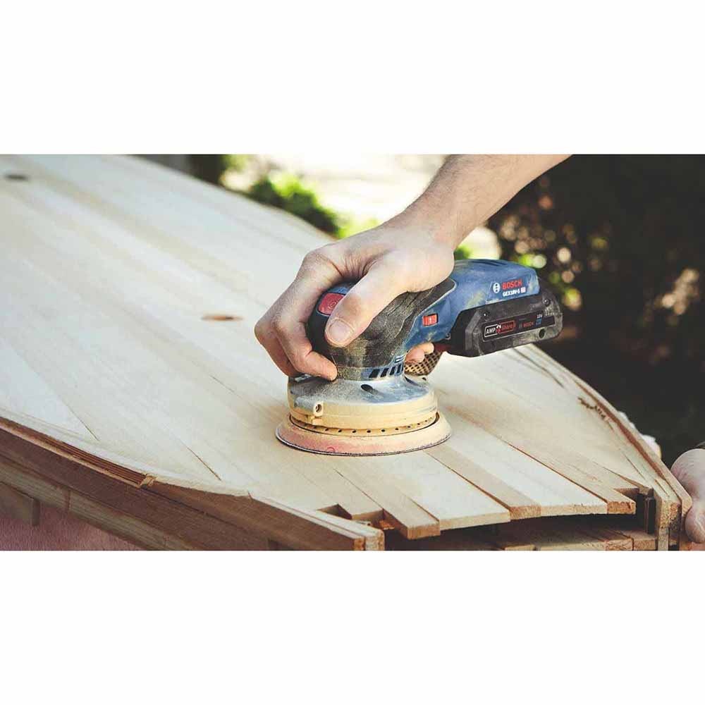 Bosch GEX18V-5B15 18V Brushless 5" Random Orbit Sander Kit with 4 Ah Battery and Charger - 8