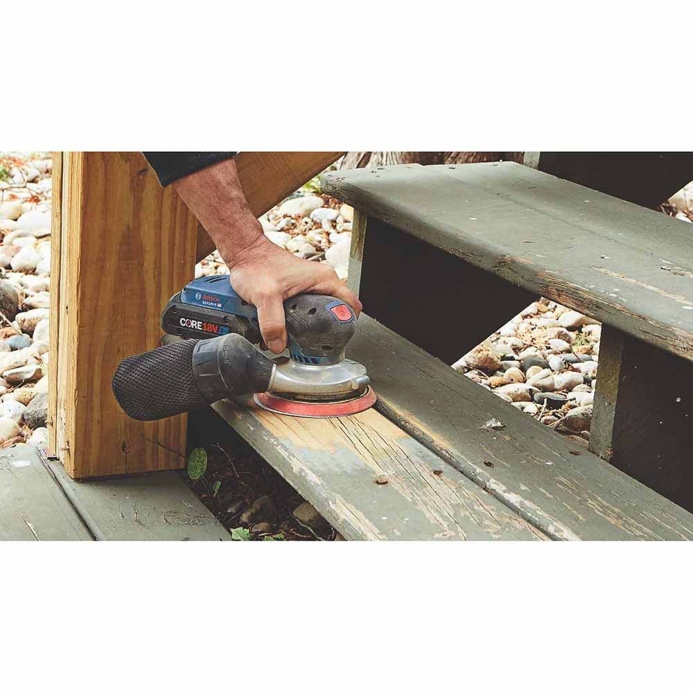 Bosch GEX18V-5B15 18V Brushless 5" Random Orbit Sander Kit with 4 Ah Battery and Charger - 9