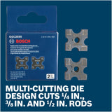 Bosch GGC2550 Replacement Threaded Rod Cutting Die Set for GGC18V-12 1/4" 3/8" and 1/2" (2 Pack) - 5