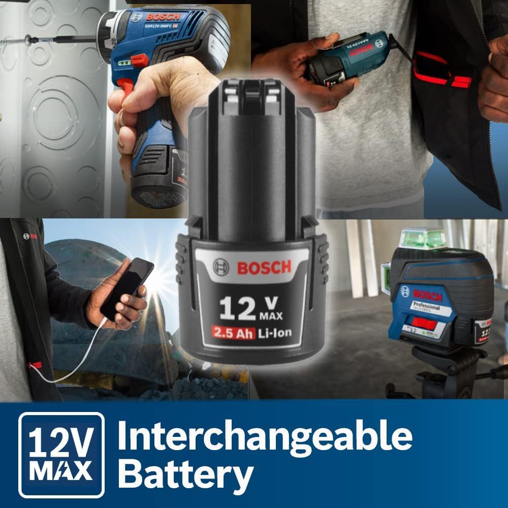 Bosch GHH12V-20LN12 12V Max Heated Hoodie Kit with Portable Power Adapter - Size Large - 10