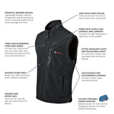 Bosch GHV12V-20MN12 12V Max Heated Vest Kit with Portable Power Adapter - Size Medium - 2