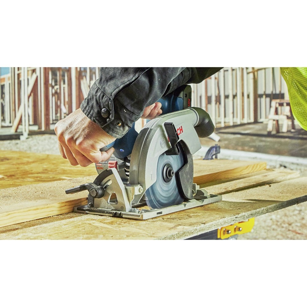 Bosch GKS18V-22LB25 18V Brushless Blade-Left 6-1/2" Circular Saw Kit with (2) CORE18V 4.0 Ah Compact Batteries - 9