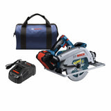 Bosch GKS18V-25GCB14 PROFACTOR 18V Connected-Ready 7-1/4 In. Circular Saw Kit with Track Compatibility and (1) CORE18V 8 Ah High Power Battery